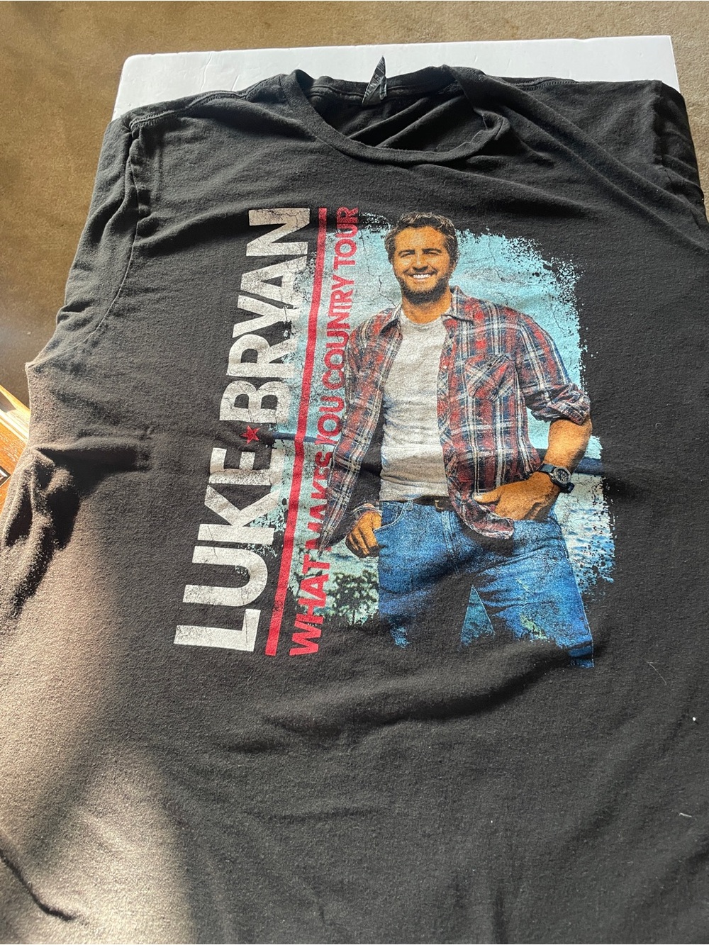 Luke Bryan Black Graphic Tour T-Shirt